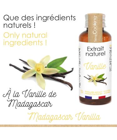 ScrapCooking - Natural Vanilla Extract 40ml - Liquid Vanilla Flavor for Pastries Yogurts Cakes Biscuits Desserts - Buy Online on GoSupps.com