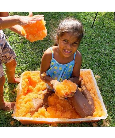 16X Eco Gelli Play by Zimpli Kids - Transform Water into Colorful Goo | Montessori Preschool Toys | Eco-Friendly & Recyclable Children's Toys in Orange & Aqua - Buy Online on GoSupps.com