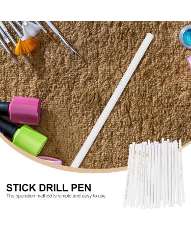 minkissy 120 Pcs Sticky Pen Nail Painting Pen Manicure Supply Rhinestone Painting Tool 5d Women Nail Art Tool Nail Picker Tool Crystal Picker Manicure Tools Take The Drill Gem Wax White - Buy Online on GoSupps.com
