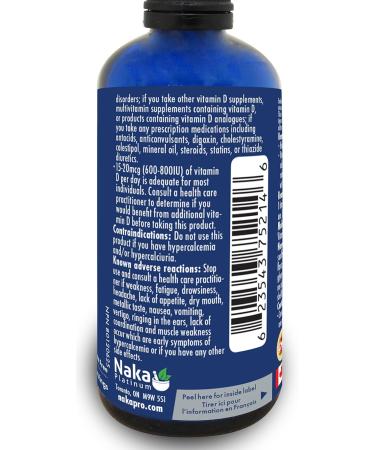 Naka Platinum Liposomal Vitamin D3 INSTANT BIOAVAILABILITY 2000 IU DROPS Natural Lemon Flavour Made in Canada (100ml) - Buy Online on GoSupps.com