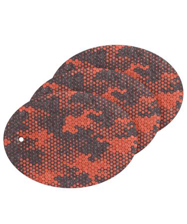 3-Pack Cleaning Kitchen Sponges Oval Digital Dotted Camo Military Kitchen Cellulose Dishwashing Wood Pulp Cotton