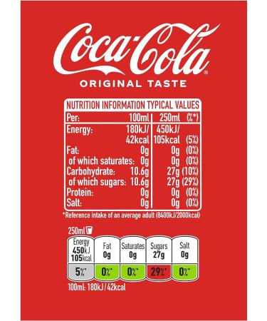 Coca-Cola Original Taste 4 x 250 ml Single - Buy Online on GoSupps.com