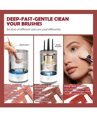 Electric Makeup Brush Cleaner & Dryer | USB Charging - All Size Brush Cleaner & Mat - Buy Online on GoSupps.com