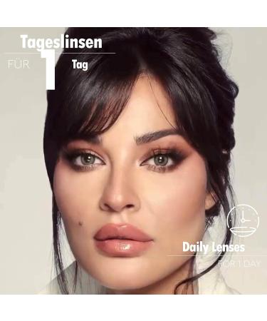 Bella 1-Day Colored Contact Lenses - Platinum Gray Daily Use Perfect for Dark Eyes - No Prescription Required - Buy Online on GoSupps.com