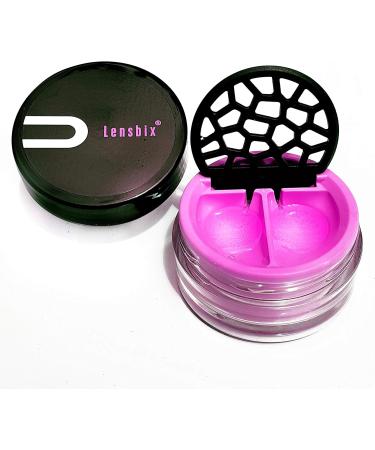 Lensbix Purist Pink Contact Lens Case - Sleek Design for Modern Living | International Shipping Available - Buy Online on GoSupps.com