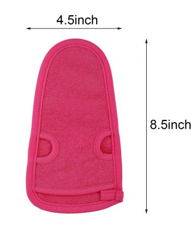 Exfoliating Body Scrub & Glove Set - Rose Red | Dead Skin Removal for Men & Women - Buy Online on GoSupps.com