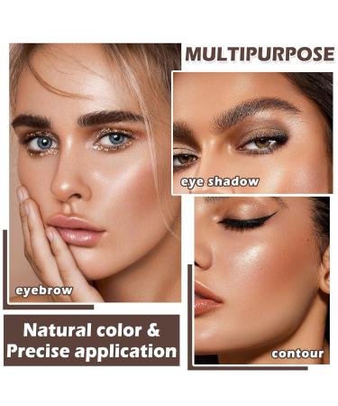 CAHIUYOA Eyebrow Makeup Powder Kit | 2 Colors Dark Brown & Light Brown | Perfect Brow Filler with Brush | International Shipping - Buy Online on GoSupps.com
