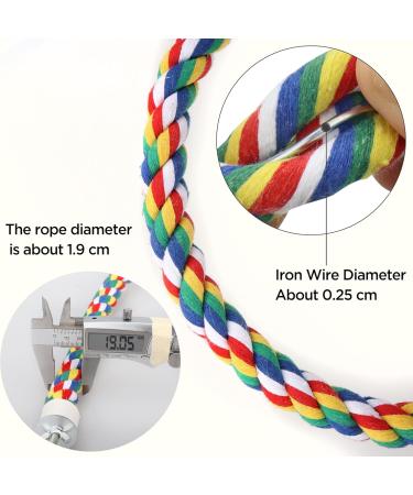 Rope Perch for Birds - Parrot Spiral Climbing Rope (105cm) | Ideal Bird Cage Accessory for Budgies & Parrots - Buy Online on GoSupps.com