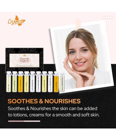 Shop Crysalis Skin Care Oils | Rose Geranium Patchouli & More - 3ml Pack of 10 | Premium Natural Oils for Glowing Skin - Buy Online on GoSupps.com