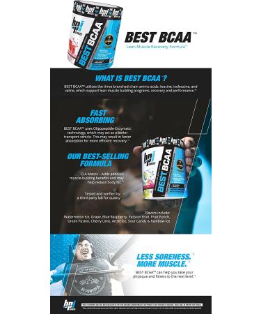 BPI Sports Best BCAA Watermelon Ice - 10.58 oz (300g) | Amino Acids for Muscle Recovery - Buy Online on GoSupps.com