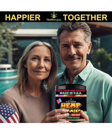 Hemp Gummies for Sleep and Relaxation-Calm Discomfort Fresh Fruity Flavors Relief-Extra Strength Peace and Rest Hemp Oil Gummy Bear Edibles-Made in USA-90 Bears - Buy Online on GoSupps.com