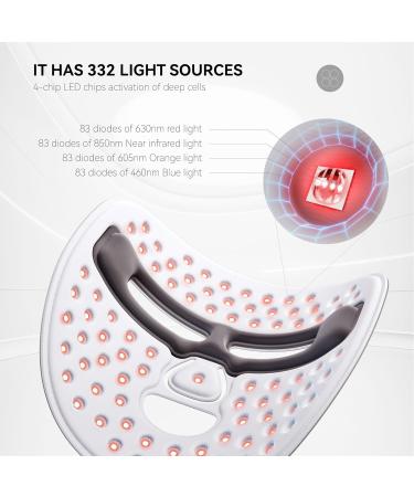 Led Face Mask Light Therapy Near infrared Red Light Therapy for Face Wireless Light Therapy Mask 4 Colors Mask for Skin Rejuvenation SPA Skincare Device - Buy Online on GoSupps.com
