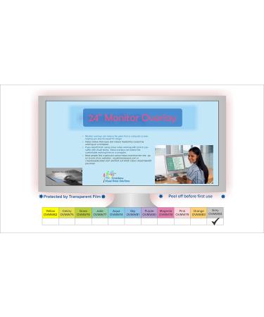 Crossbow Education 24-Inch Widescreen Monitor Overlay - Dyslexia and Visual Stress Friendly (Grey)