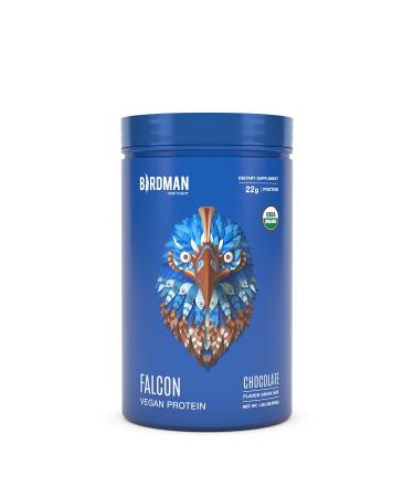 Birdman Falcon Protein | Premier Vegan Non Whey Protein, Sports, Keto Friendly, Kosher, Gluten Free, Plant Based, Non-Dairy | Chocolate Flavor - 21 Servings - 1.38 lb Chocolate 1.38 Pound (Pack of 1)
