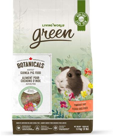 Living World Green Botanicals Adult Guinea Pig Food 1.36 kg (3 lb) - Buy Online on GoSupps.com