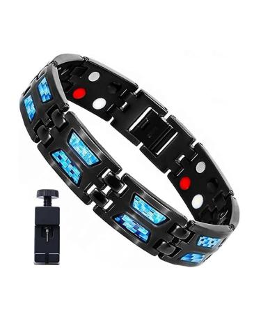 TNSRAY Magnetic tapes for men titanium steel magnet with ultra strength of 3500 gauss magnet adjustable bracelet magnetic hardship for closure bracelet Men Health Magnetic bond