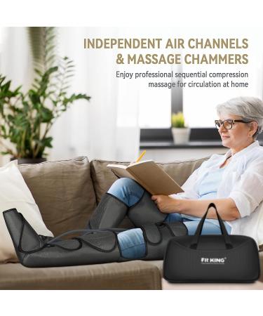 FIT KING Foot and Leg Massager FT-012A - Circulation and Relaxation Device with 3 Modes and 3 Intensities - Buy Online on GoSupps.com