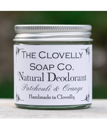 Clovelly Soap Co Natural Handmade Deodorant Balm Patchouli & Orange 60g Glass Jar - Buy Online on GoSupps.com