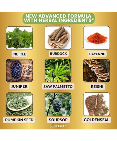 ProstateZen Max | Extra Strength Natural Herbal Prostate Support | 60 Veggie Capsules | Saw Palmetto Pygeum Nettle Reishi Maitake | Gluten-Free Vegan (1) - Buy Online on GoSupps.com