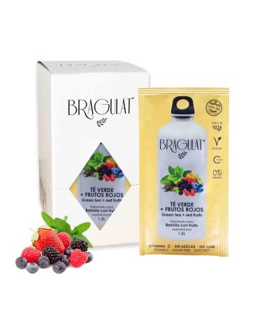 BRAGULAT BRAGULAT | Concentrated Red Fruit & Green Tea Juice | Instant Powdered Drinks & Refreshments | Sugar Free & With Vitamin C | 15 Envelopes