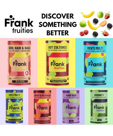 FRANK FRUITIES Immunity Gummies - Elderberry & Zinc Supplement | 95% Real Fruits - Boost Immune System | Sugar & Nasties Free - 80 Vegan Gummies - Buy Online on GoSupps.com