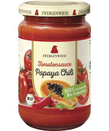 Zwergenwiese Organic Tomato Sauce Papaya-Chili (6 x 340 ml)