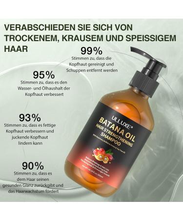 ulluxe Batana Oil Shampoo Batana Oil Hair Growth Shampoo Strengthening and regenerating formula for men and women with thinning hair or hair loss Moisturizing and soothing - Buy Online on GoSupps.com