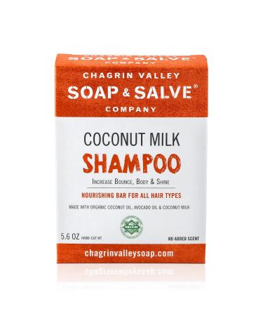 Chagrin Valley Shampoo Bar - Organic Unscented Coconut | Vegan SLS-Free Paraben-Free for Curly & All Hair Types | Eco-Friendly Recyclable Packaging - Buy Online on GoSupps.com