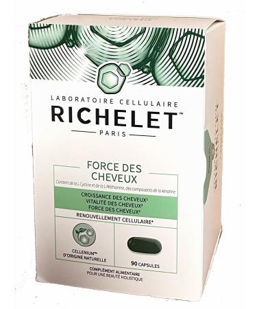 Richelet HAIR FORCE - Hair Growth, Vitality and Strength - Box of 90 Capsules