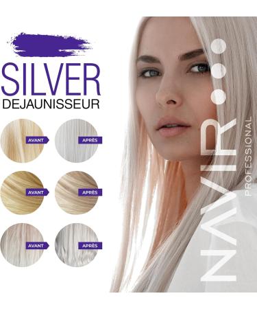 NAVIR Professional | SILVER Purple Shampoo | Neutralizer for gray blonde and bleached hair - 300ml - Buy Online on GoSupps.com