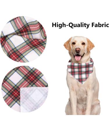 Buy Aring Pet Dog Bandana - Soft Cotton Triangular Bib-Scarf for All Dogs & Cats | Red Green Checkered Design - Buy Online on GoSupps.com