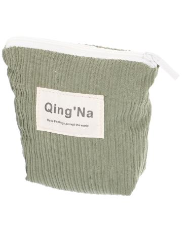 HAPINARY Sanitary Napkin Storage Bag Vintage Handbags Small Bag Organizer Cute Handbags Cotton Green Decorative Period Pouch Sanitary Napkin Bag Sanitary Napkin Holder Outdoor Hygiene Bag