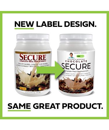 Andrew Lessman Secure Soy Complete Meal Replacement - Chocolate 100 Servings | Low-Calorie, High Protein, Non-GMO, Vitamins & Minerals | Nutritious & Delicious Instant Mix (1 Bag) - Buy Online on GoSupps.com