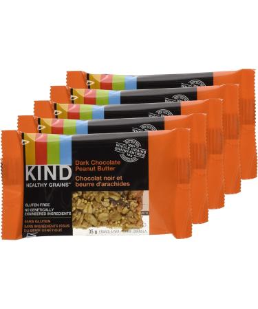 KIND Healthy Grains Bars Peanut Butter Dark Chocolate Gluten Free 35 Grams 5 Count - Buy Online on GoSupps.com
