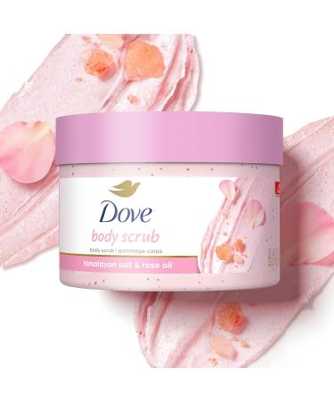 Dove Body Scrub For Silky Smooth Skin Himalayan Salt & Rose Oil Exfoliating Body Scrub that Restores Skin's Natural Nutrients 298 g Rose 298 g (Pack of 1) - Buy Online on GoSupps.com