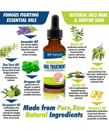 Extra Strength Natural Anti-Fungal Nail Treatment Drops - Homeopathic Herbal Fungus Killer for Toenails & Skin - Effective Athlete's Foot, Jock Itch, Ringworm Relief - Quick & Safe Antifungal Remedy - Buy Online on GoSupps.com