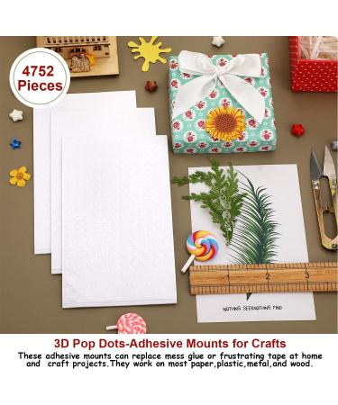 Outus 2376 Foam Dots 3 Sizes Dual-Adhesive 3D Pop Foam Mounts for Craft DIY Art Scrapbooking - 12 Sheets - Buy Online on GoSupps.com