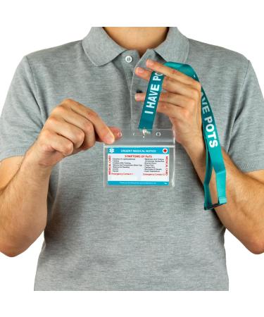 Postural Orthostatic Tachycardia Syndrome (POTS) Medical Card & Lanyard | Emergency Contact & Writing Panel | POTS Awareness Accessory - Buy Online on GoSupps.com