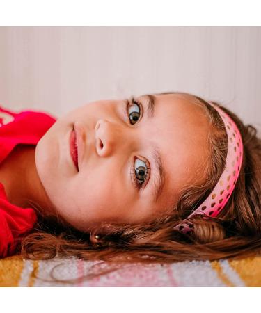 FROG SAC 5 Metallic Non Slip Headbands for Girls - Cute Adjustable Hair Accessories for Kids - Stars Zebra Cheetah Hearts Waves - Fashion Head Bands - Buy Online on GoSupps.com