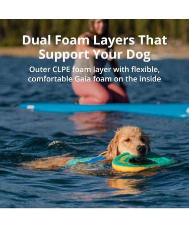 Luffwear Float Coat Dog Jacket - Safe Swimming Buoyancy Vest for Water Sports - Blue Dusk Large - Buy Online on GoSupps.com