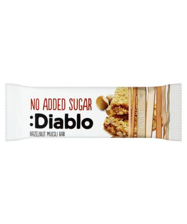 Diablo Hazelnut Muesli Cereal Bar Diablo No Added Sugar 30g