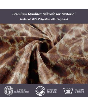 Popnwow Microfiber Cleaning Cloth - 30x30cm Optician Quality Glasses & Lens Cleaner | Ideal for Cameras Phones Tablets | Magic Africa Giraffe Design - Buy Online on GoSupps.com