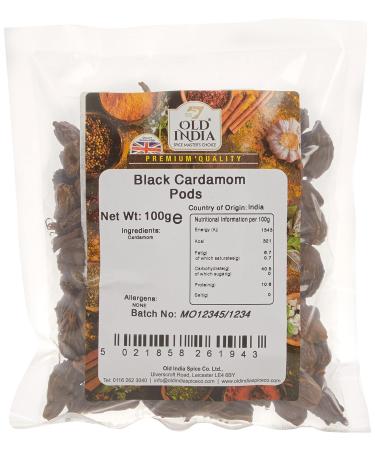 Old India Black Cardamom Pods 100g