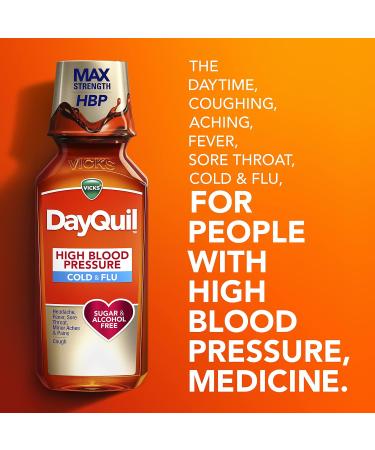 DayQuil & NyQuil High Blood Pressure Cold & Flu Relief Liquid Multi-Symptom Daytime & Nighttime Relief for Cold Cough and Flu Symptoms Sugar & Alcohol Free 2 x 8 FL OZ - Buy Online on GoSupps.com