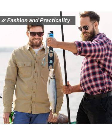Night Cat Fish Lip Gripper with Scale 2 in 1 Aluminum Alloy - Professional Fishing Tool for Men in Blue - Buy Online on GoSupps.com