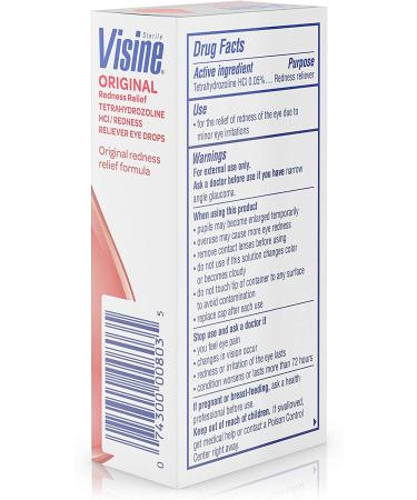Visine Original Redness Relief Eye Drops | 0.5 Fl. Oz - Buy Online on GoSupps.com