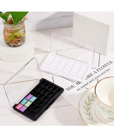 Superfindings 4-Pack Eyeshadow Palette with Clear Hinged Lid | 24 Compartments for Makeup - Lipstick Balm Eyeshadow - Buy Online on GoSupps.com
