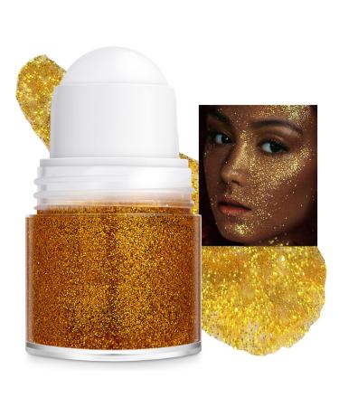 EONFAVE Roll-on Glitter Body Gel Gold Glitter Mermaid Face Holographic Festival Liquid Festival Accessories Glitter Twill Glitter Halloween Rave