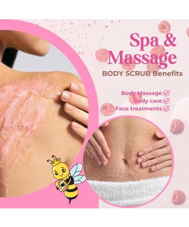 Bee-Youtiful Beauties Raspberry Dream Whipped Body Scrub | All-Natural Ingredients Gently Exfoliates to Reveal Healthy Skin | Raspberry Body Scrub for All Skin Types - 2 OZ - Buy Online on GoSupps.com