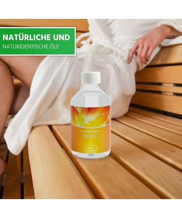 KK Sauna Infusion Concentrates PREMIUM - Tropic Fragrance - 500 ml - Made in Germany - Wellness for Your Home - International Shipping Available - Buy Online on GoSupps.com